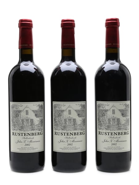 Rustenberg 2002 John X Merriman Stellenbosch 3 x 75cl / 15%