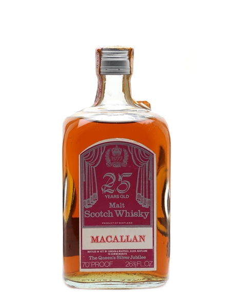 Macallan 25 Year Old Silver Jubilee Bottled 1977 - Import Pinerola 75.7cl / 40%