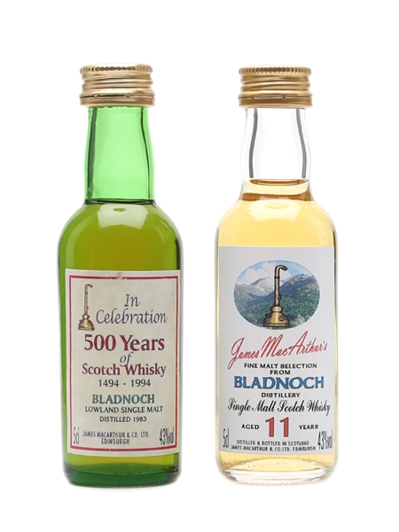 Bladnoch 11 Year Old & 1983 James MacArthur's 2 x 5cl / 43%