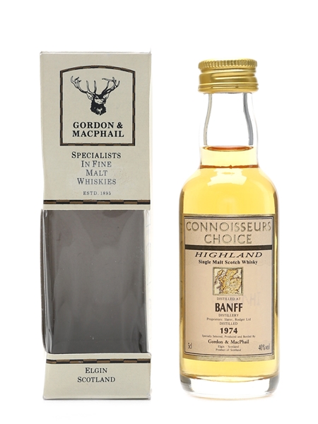 Banff 1974 Bottled 1990s - Connoisseurs Choice 5cl / 40%