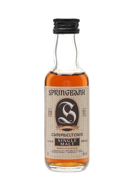 Springbank 21 Year Old Bottled 1990s 5cl / 46%