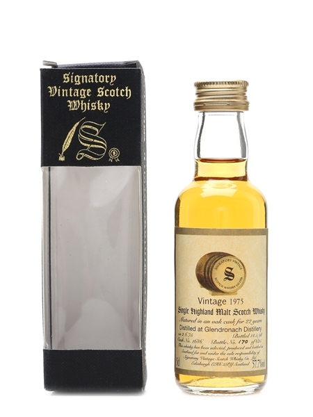 Glendronach 1975 22 Year Old Bottled 1998 - Signatory Vintage 5cl / 57.7%