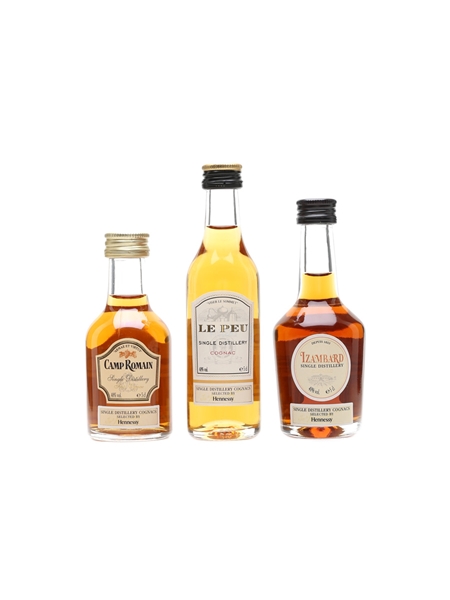 Hennessy Single Distillery Cognacs Le Peu, Camp Romain & Izambard 3 x 5cl / 40%