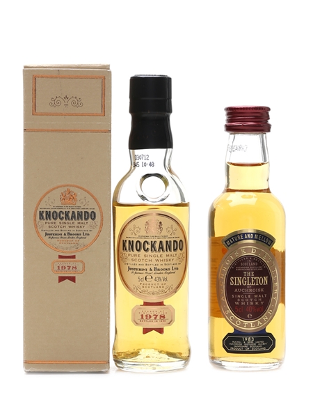 Knockando 1978 & Singleton Of Auchroisk 1983  2 x 5cl