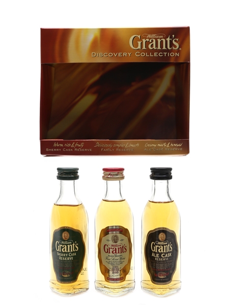 William Grant's Discovery Collection Set Bottled 2000s 3 x 5cl / 40%