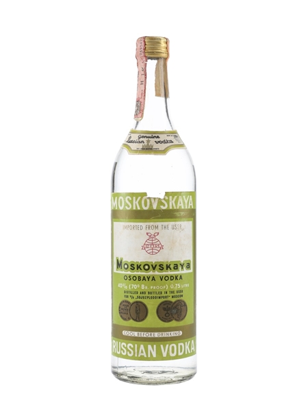 Moskovskaya Russian Vodka Bottled 1980s 75cl / 40%