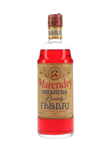 Fabbri Marendry Amarena Brandy Bottled 1950s 75cl