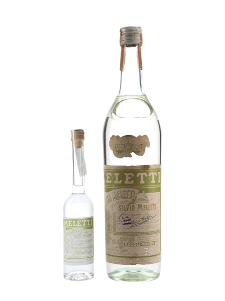 Meletti Anisetta Liqueur Bottled 1970s 10cl & 100cl / 34%