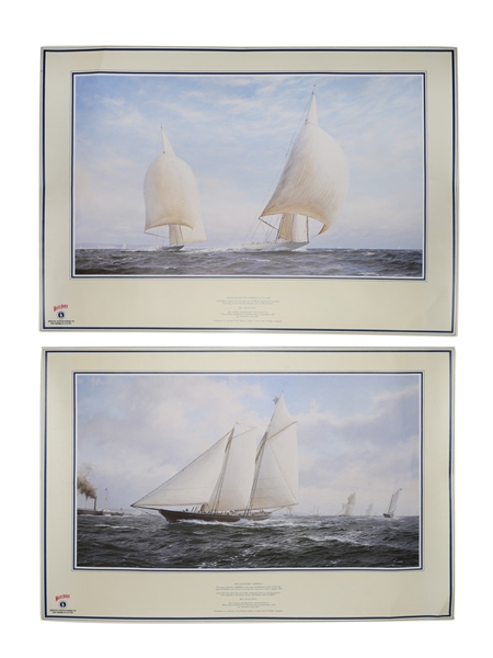 White Horse America's Cup 1987 J Steven Dews 60cm x 42cm