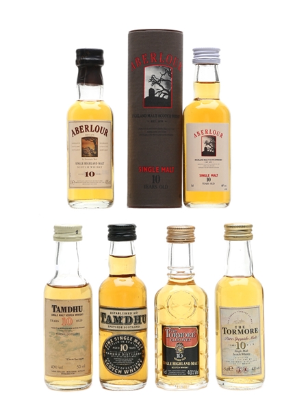 Aberlour, Tamdhu & Tormore 10 Year Old 6 x 5cl