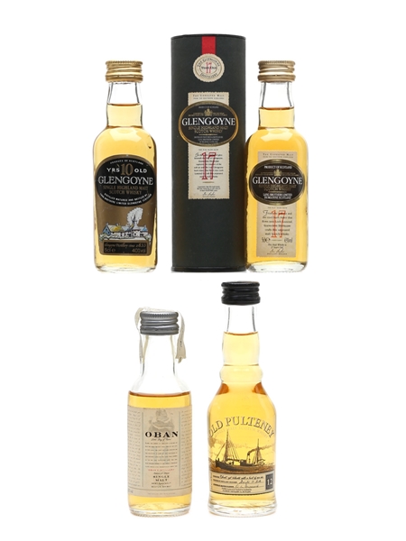 Glengoyne, Oban & Old Pulteney 10, 12, 14 & 17 Year Old 4 x 5cl