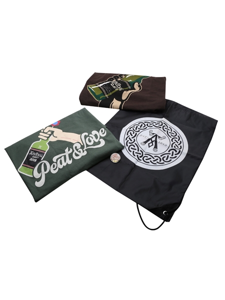 Ardbeg Memorabilia T-Shirts, Badge & Bag 