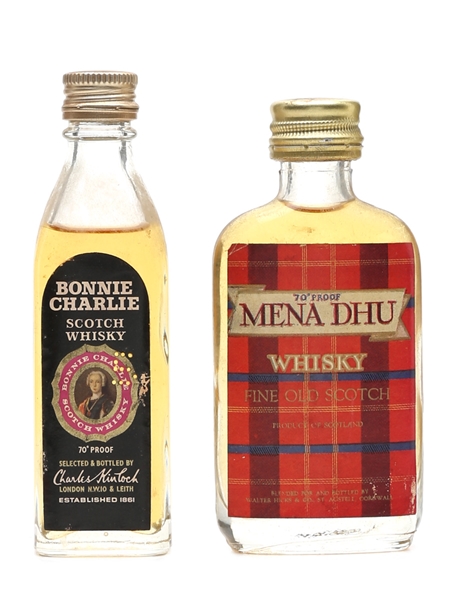 Bonnie Charlie & Mena Dhu Bottled 1960s-1970 2 x 5cl / 40%