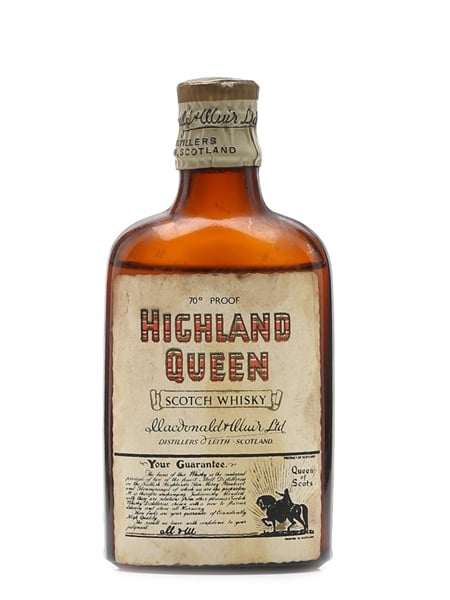 Highland Queen Scotch Whisky Bottled 1960s 5cl / 40%