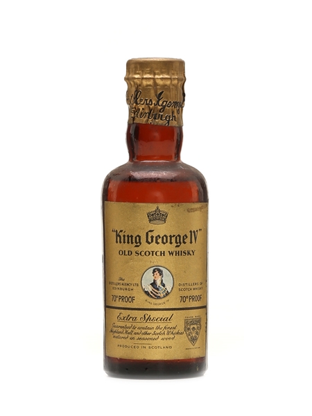 King George IV Spring Cap Bottled 1950s 5cl / 40%