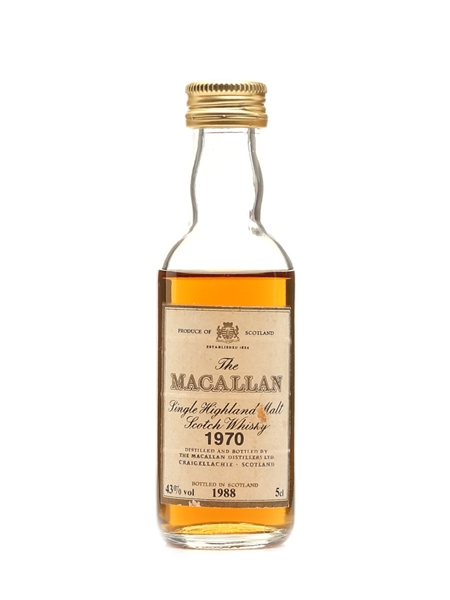 Macallan 1970 Bottled 1988 5cl / 43%