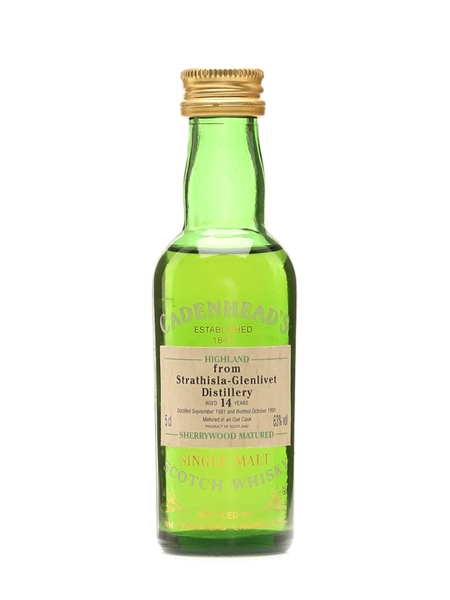 Strathisla Glenlivet 1981 14 Year Old - Cadenhead's 5cl / 63%