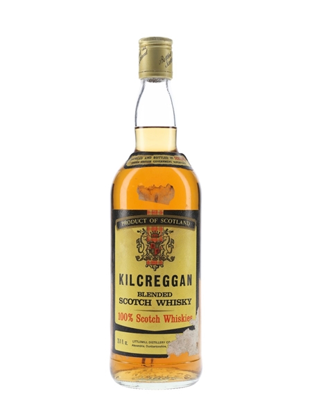 Kilcreggan Blended Scotch Whisky Bottled 1970s - Littlemill Distillery Co 75cl / 40%