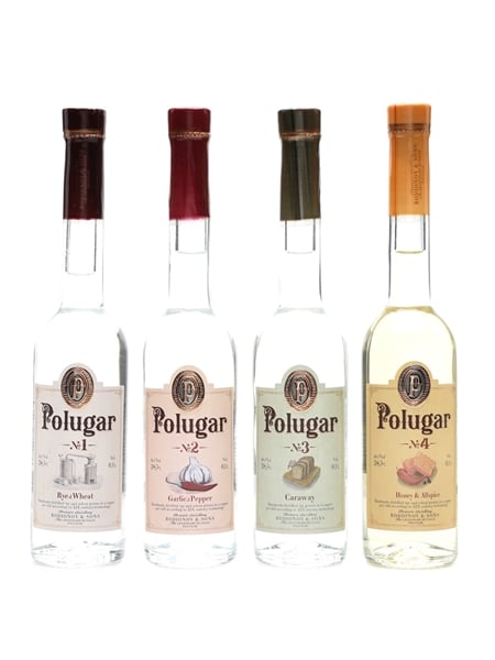 Polugar Vodka (Bread Wine) No.1, No.2, No.3 & No.4 4 x 10cl / 38.5%