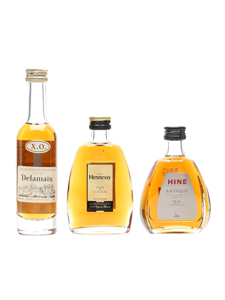 Delamain, Hennessy & Hine  3 x 5cl / 40%