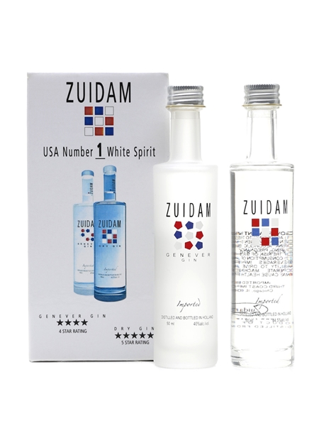 Zuidam Dry Gin & Genever Gin 2004 Spirit Of The Year - Wine Enthusiast & Spirit Journal 2 x 5cl