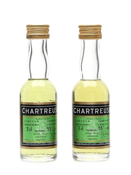 Chartreuse Green Bottled 1994 2 x 3cl / 55%