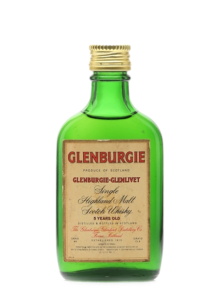 Glenburgie Glenlivet 5 Year Old Bottled 1970s - Soffiantino 4cl / 40%