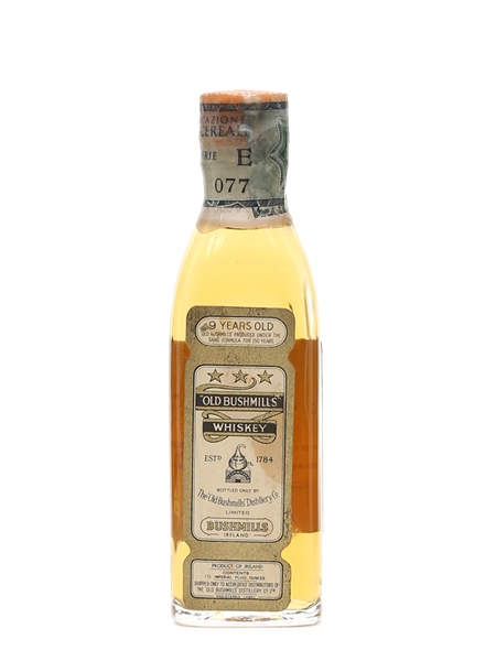 Old Bushmills 9 Year Old Bottled 1950s - Sposetti 4.7cl / 43%