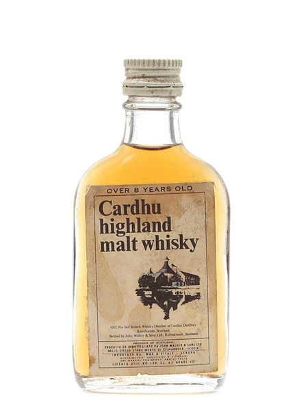 Cardhu 8 Year Old Bottled 1960s - Wax & Vitale 4.7cl / 43%