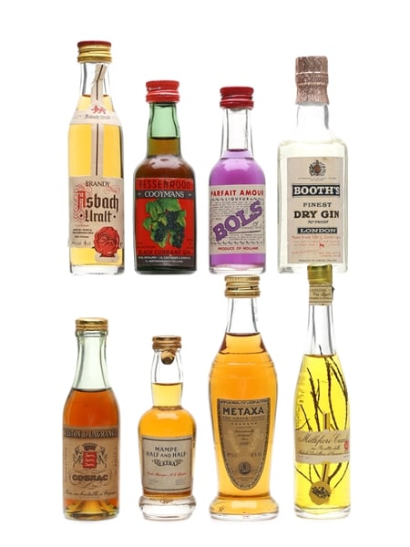 Assorted Spirits & Liqueurs  8 x 3cl-5cl