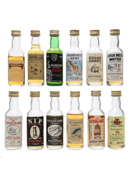 Assorted Blended Scotch Whisky  Cotton, Eaglesome, Douglas Hamilton, Scottish Collection