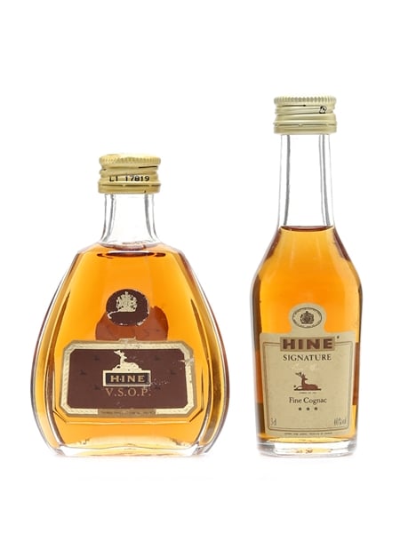 Hine Signature & VSOP Bottled 1980s 3cl & 5cl / 40%