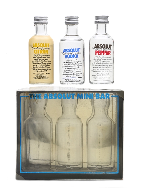 Absolut Mini Bar Gift Set 3 x 5cl / 40%