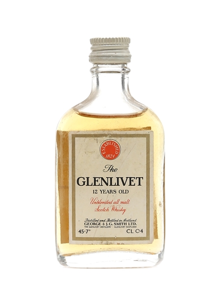 Glenlivet 12 Year Old Bottled 1960s - Baretto Import 4cl / 45.7%