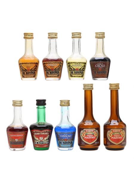 De Kuyper Liqueurs Assorted Flavours 9 x 3cl-5cl