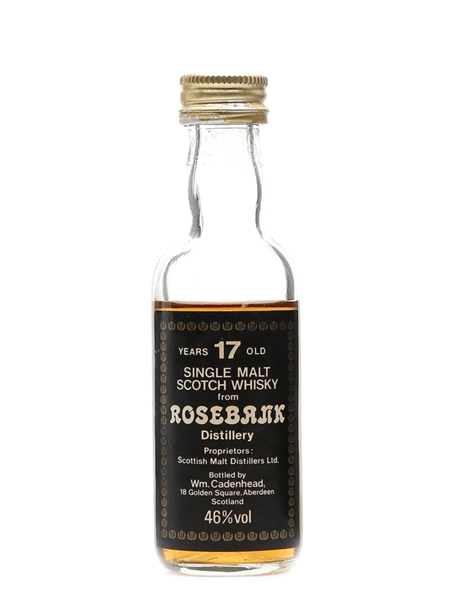 Rosebank 17 Year Old Bottled 1980s - Cadenhead's 5cl / 46%