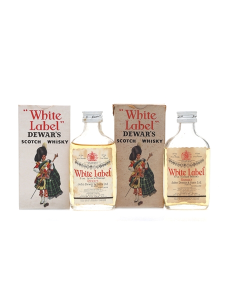 Dewar's White Label Bottled 1970s - Silva 2 x 4cl / 40%