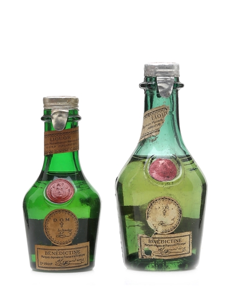 Benedictine DOM Bottled 1960s 2 x 3cl-5cl