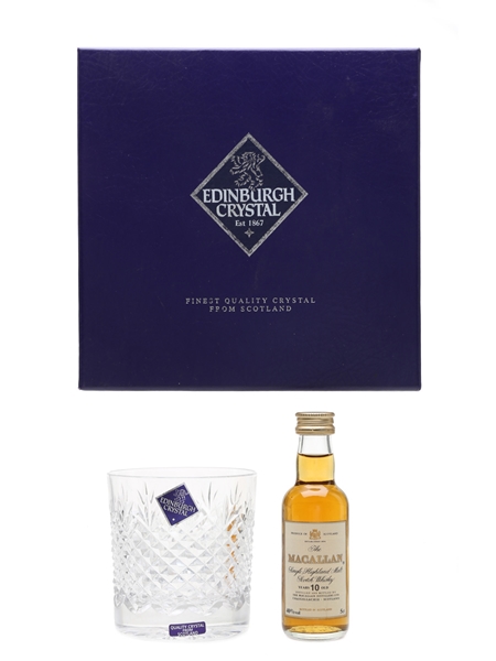 Macallan 10 Year Old Edinburgh Crystal Tumbler 5cl / 40%