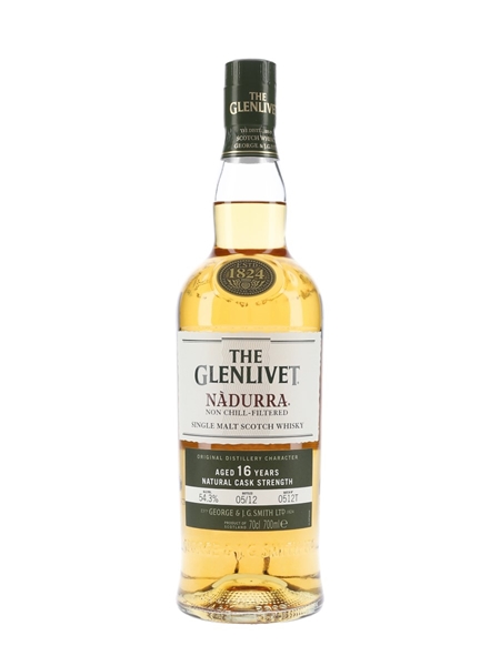 Glenlivet 16 Year Old Nadurra Bottled 2012 - Batch 0512T 70cl / 54.3%