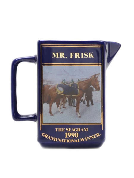 Seagram Grand National Water Jug 1990 Mr Frisk 14.5cm x 15cm x 8cm