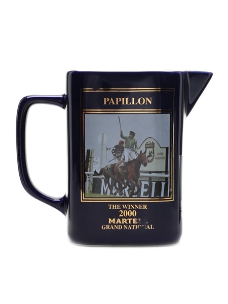 Martell Grand National Water Jug 2000 Papillon 15cm x 17cm x 8cm