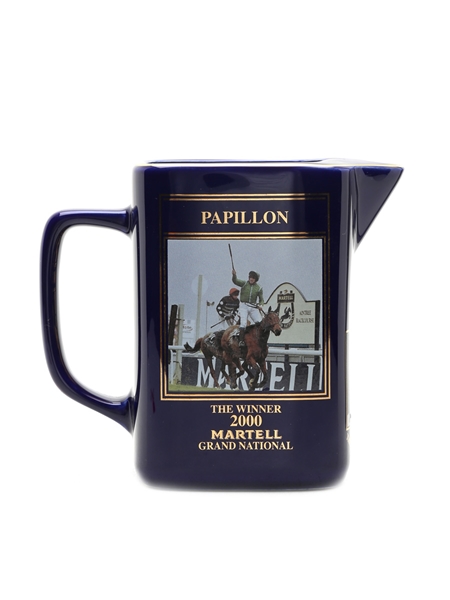 Martell Grand National Water Jug 2000 Papillon 15cm x 17cm x 8cm