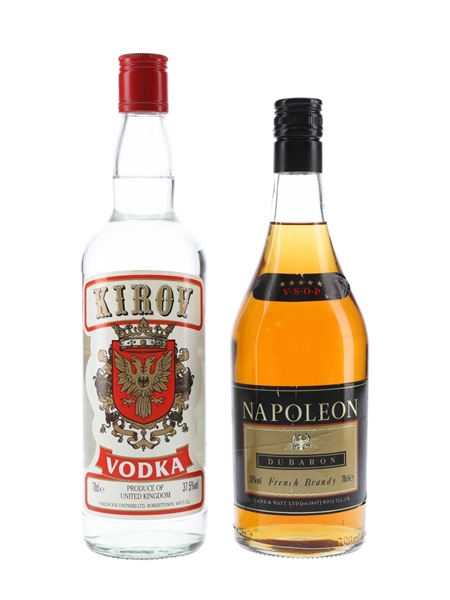 Dubaron Brandy & Kirov Vodka  2 x 70cl