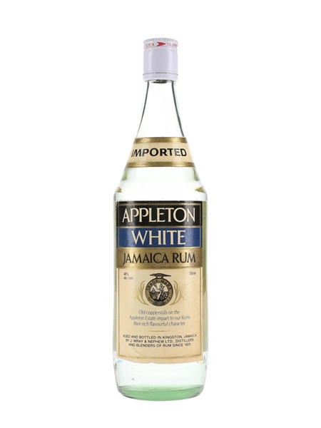 Appleton White Jamaica Rum Bottled 1970s-1980s - Wray & Nephew 75cl / 40%