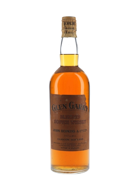 Glen Garry Spring Cap Bottled 1950s - John Hopkins 75cl