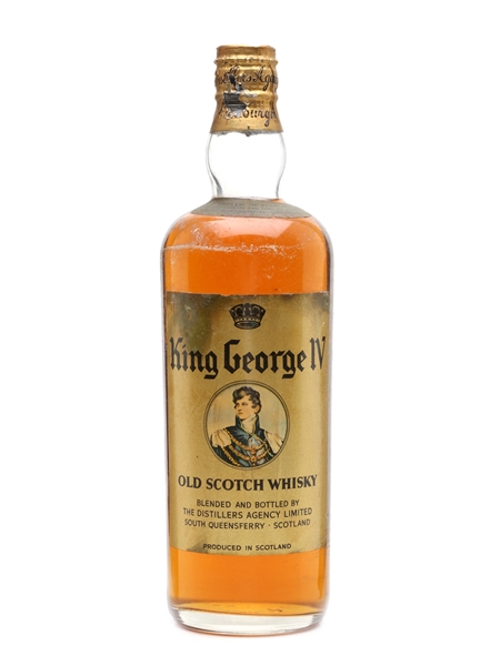 King George IV Spring Cap Bottled 1950s - The Distillers Agency Limited 75cl