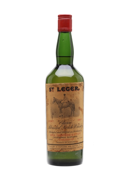 St Leger Light Dry Scotch Whisky Bottled 1960s 75cl