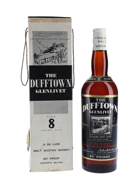 Dufftown Glenlivet 8 Year Old Bottled 1960s - Duty Free 75.7cl / 46%