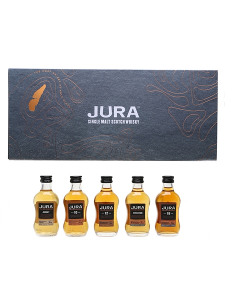 Jura - A Long Way From Ordinary Journey, Seven Wood, 10, 12, and 18 Year Old 5 x 5cl